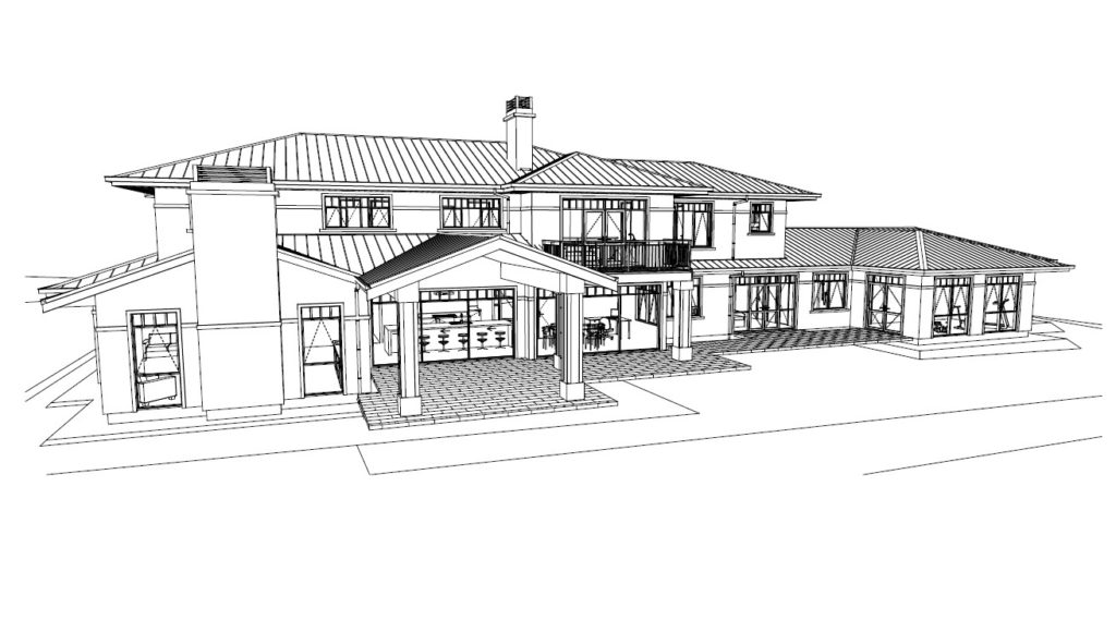 2 Storey, 7 Bedroom, 6 Bathroom, Floor Plan - Arcline Architecture