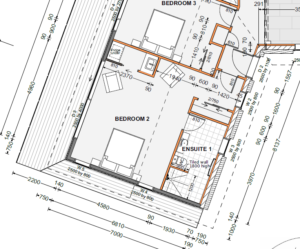 floor plan dimensions showing exactly the position of where each wall is located in the home, and the overall size of the home