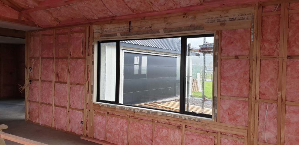 an internal image of insulation in a new build wall