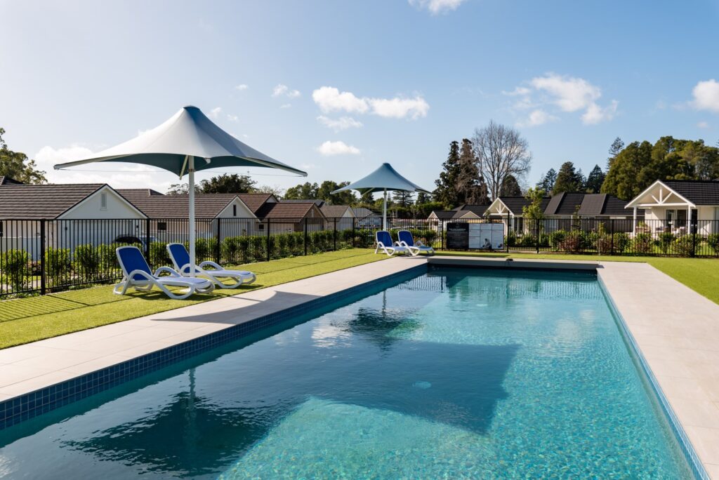 pool-umbrellas-arcline-architecture-blue-retirement-village