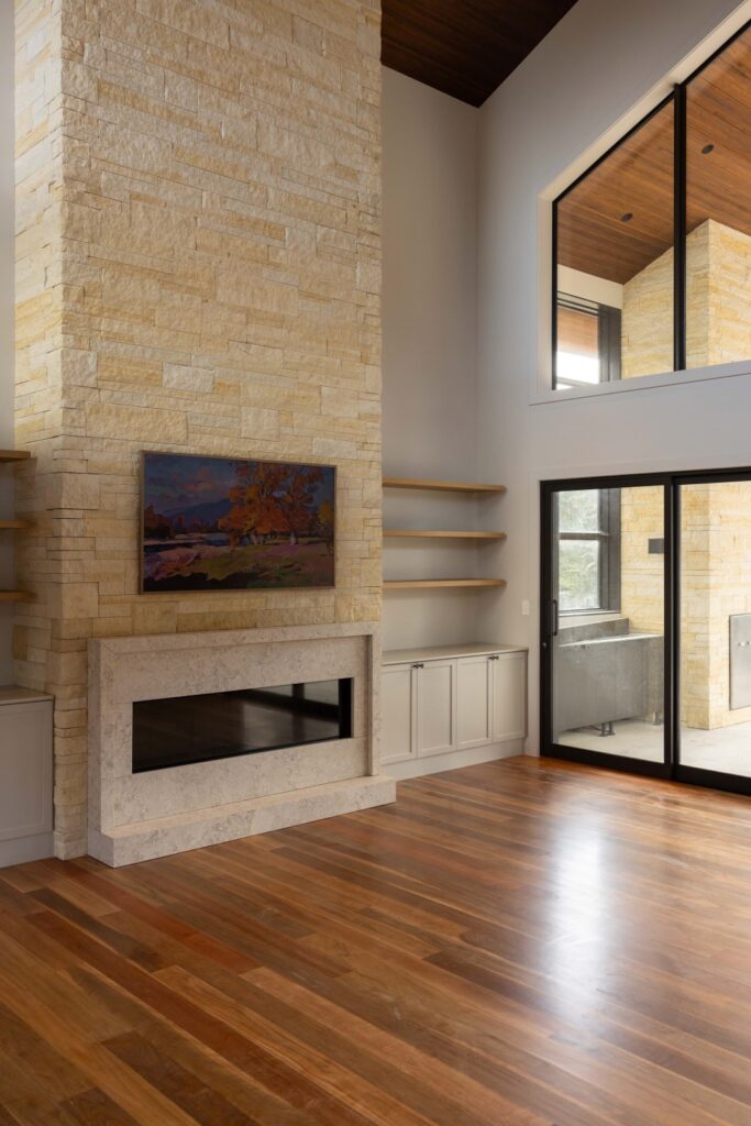 oamaru-stone-fireplace-gas-fire-tv-pictureframe-arcline-architecture