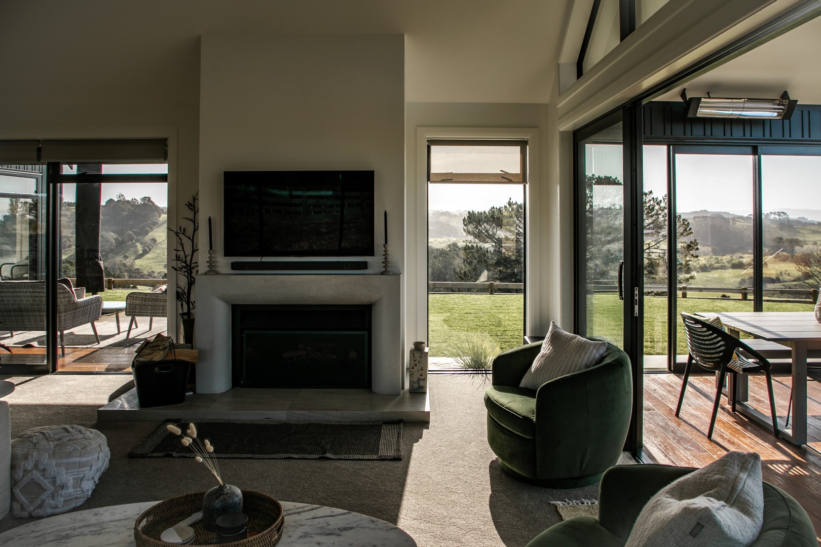 living-room-fireplace-tv-rural-nz-arcline-architecture