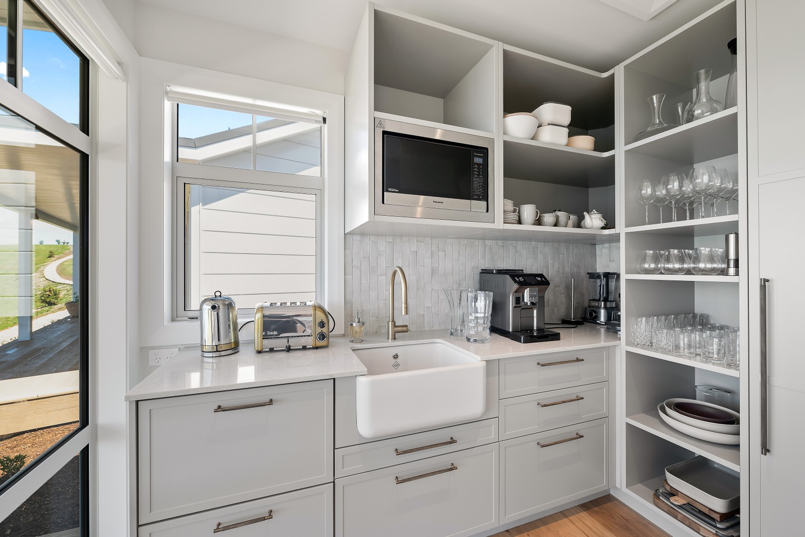 arcline-architecture-wiroa-station-residence-scullery-butler-pantry-farmhouse-sink-open-shelving